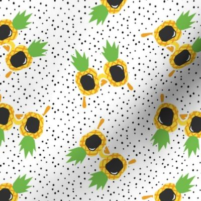 Pineapple Sunnies - summer sunglasses - polka  - LAD19