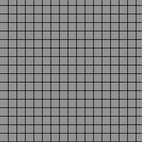 1 inch gray with black grid