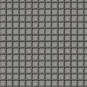 1 inch gray with black grid-ed