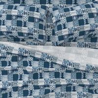 shibori indigo patchwork quilt