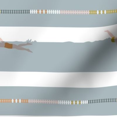 swimming laps breton stripes