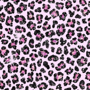  leopard blush black glitter pink 