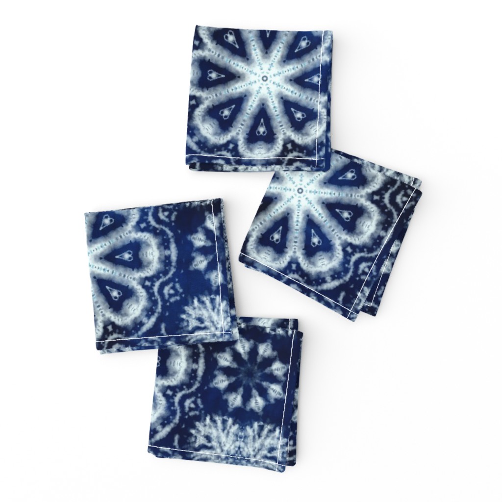 Shibori hearts and flowers