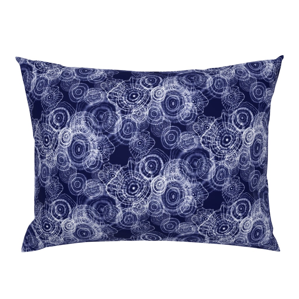 Shibori Doilies Abstract Tree Textures - Navy Blue - 8 inch