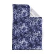 Shibori Doilies Abstract Tree Textures - Navy Blue - 8 inch