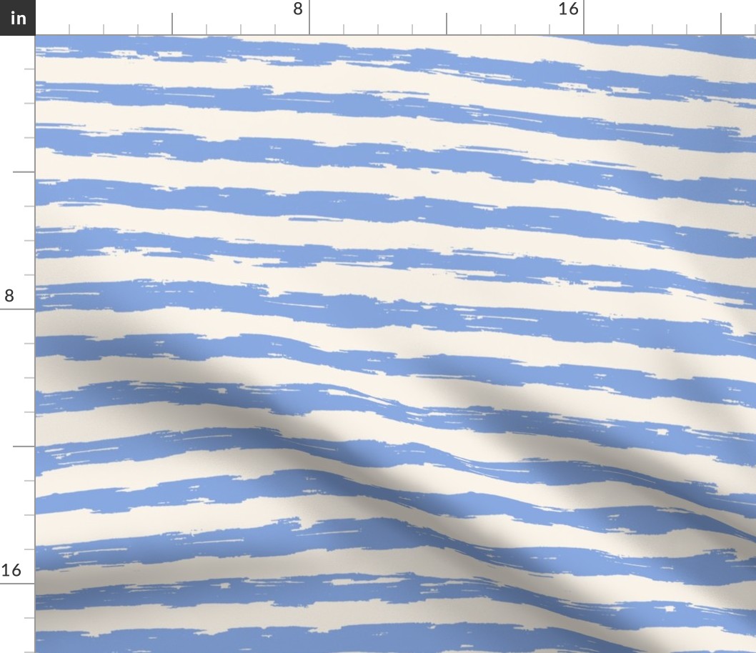 sketchy stripes - periwinkle and cream