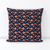 fox family - dark blue, small