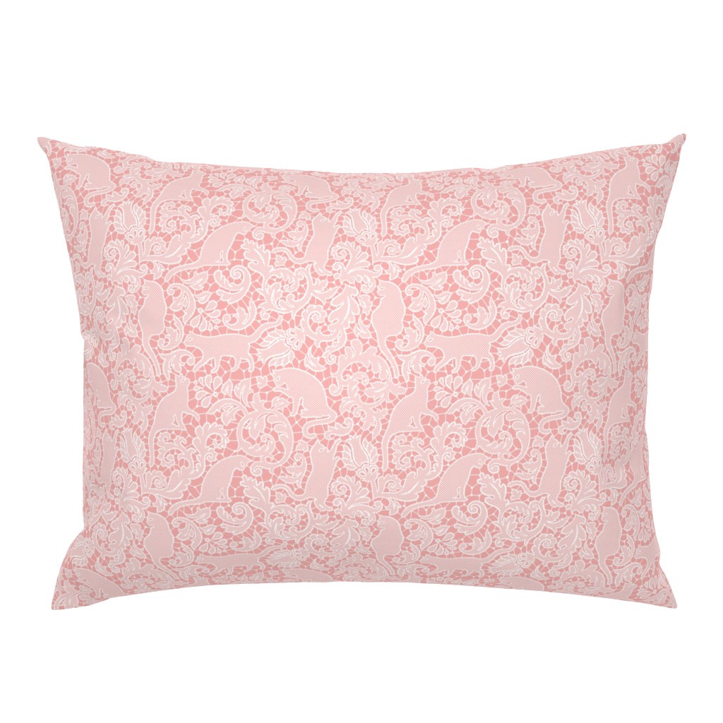 cat lace - blush, small