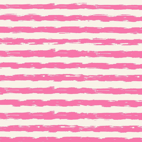 sketchy stripes - dark pink and cream