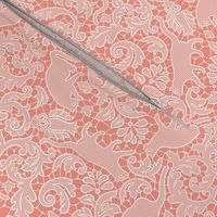 cat lace - coral, small