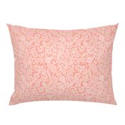 cat lace - coral, small