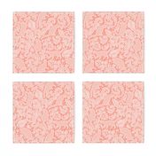 cat lace - coral, small