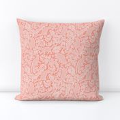 cat lace - coral, small