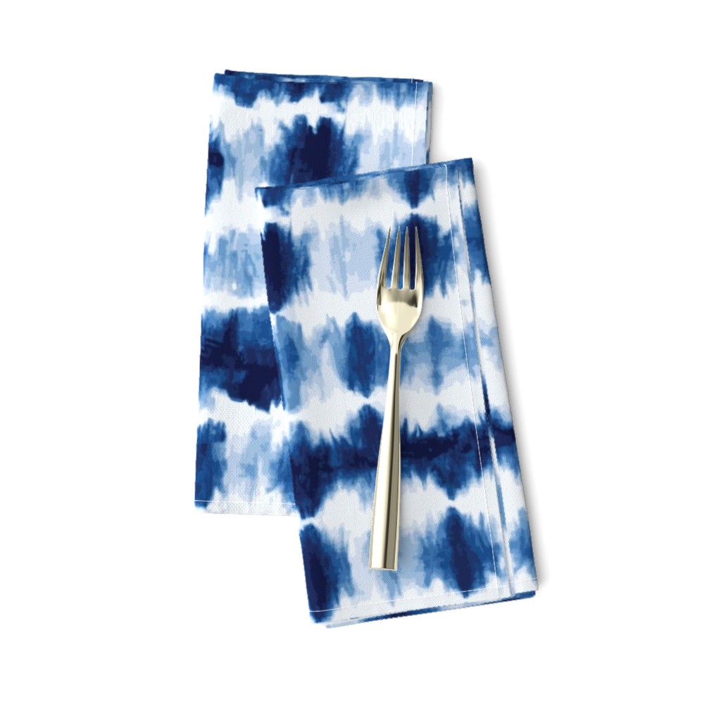 indigo shibori stripe