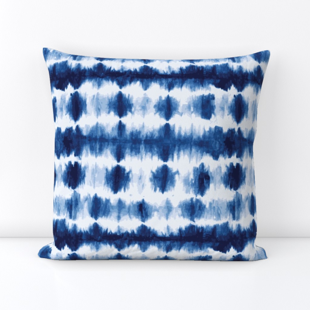 indigo shibori stripe