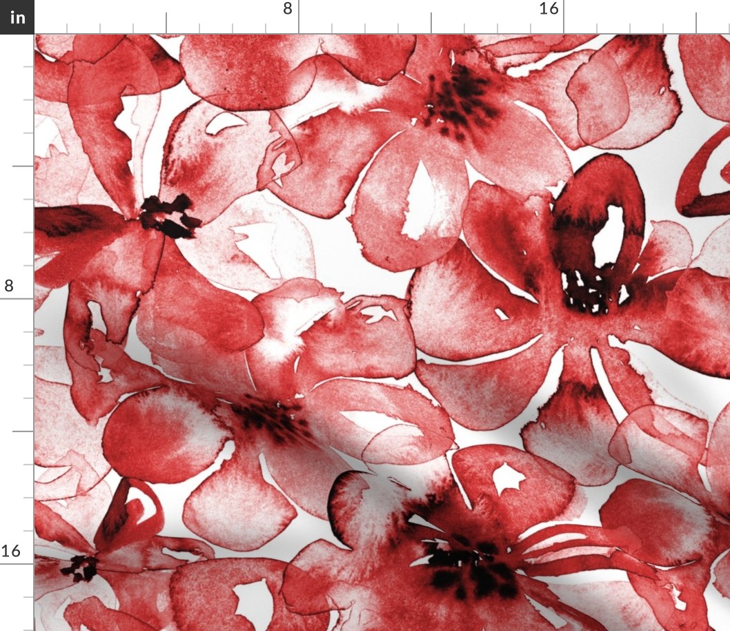 19-08d Red Wine Floral