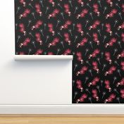 Wild Spring Floral - black 