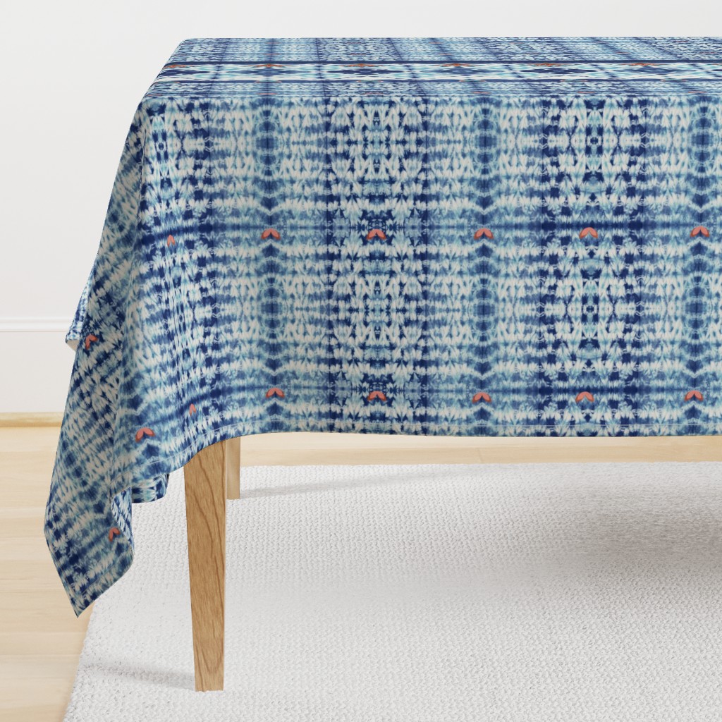 Shibori boho style - indigo dyed