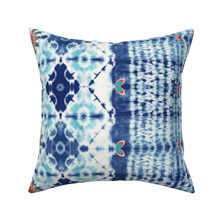 Shibori boho style - indigo dyed