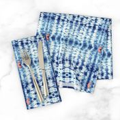 Shibori boho style - indigo dyed