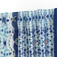 Shibori boho style - indigo dyed