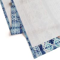 Shibori boho style - indigo dyed