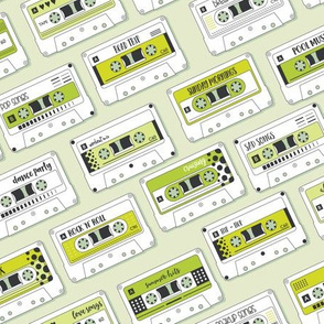 Cassette Tapes Green