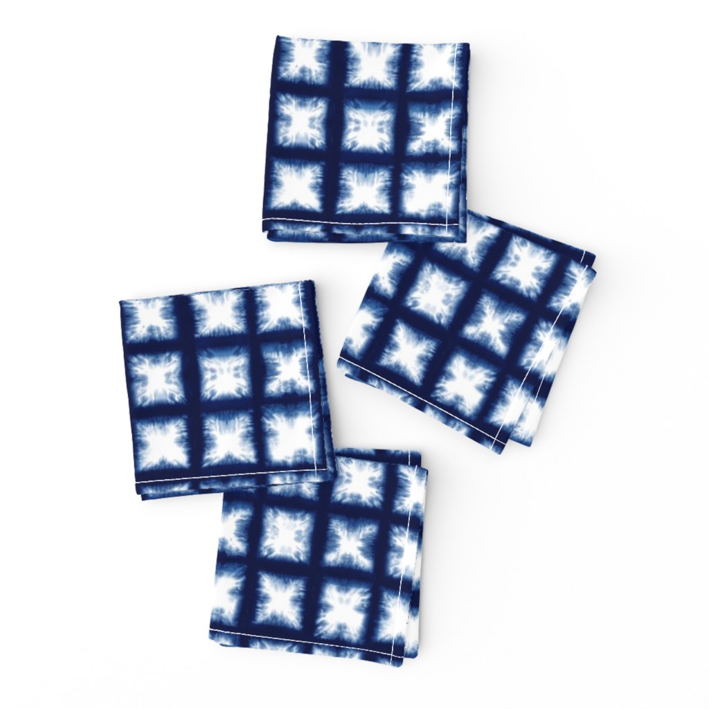 Shibori Granny Squares - Indigo on White - © Autumn Musick 2019