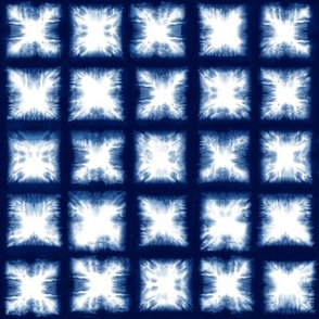 Shibori Granny Squares - Indigo on White - © Autumn Musick 2019