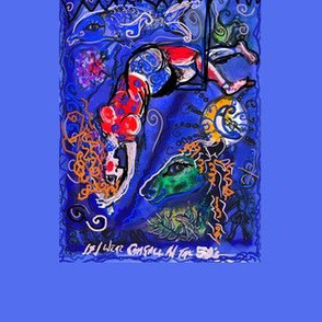 if i were Chagall in the 50's (title & red curls)-ed