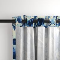 Shibori Inspired Oversized Indigo Floral