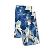 Shibori Inspired Oversized Indigo Floral