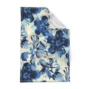 Shibori Inspired Oversized Indigo Floral