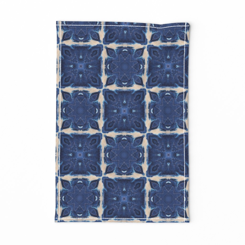 Shibori Tiles ~ Quilted (original worn version)