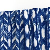 Shibori Lattice - Indigo on White - © Autumn Musick 2019