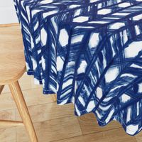 Shibori Lattice - Indigo on White - © Autumn Musick 2019