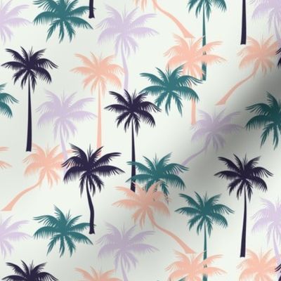 Tropical palms - baby cloth