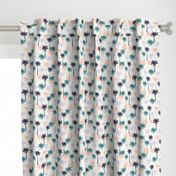 Tropical palms - baby cloth