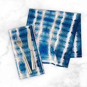 Shibori Stripe - 12" large - ocean blue