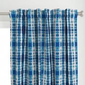 Shibori Stripe - 12" large - ocean blue