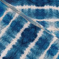 Shibori Stripe - 12" large - ocean blue