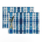 Shibori Stripe - 12" large - ocean blue