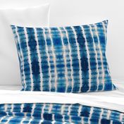 Shibori Stripe - 12" large - ocean blue