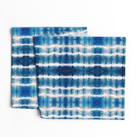 Shibori Stripe - 12" large - ocean blue