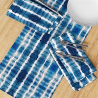 Shibori Stripe - 12" large - ocean blue