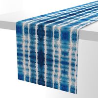 Shibori Stripe - 12" large - ocean blue