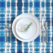 Shibori Stripe - 12" large - ocean blue