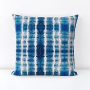 Shibori Stripe - 12" large - ocean blue