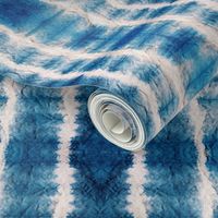 Shibori Stripe - 12" large - ocean blue