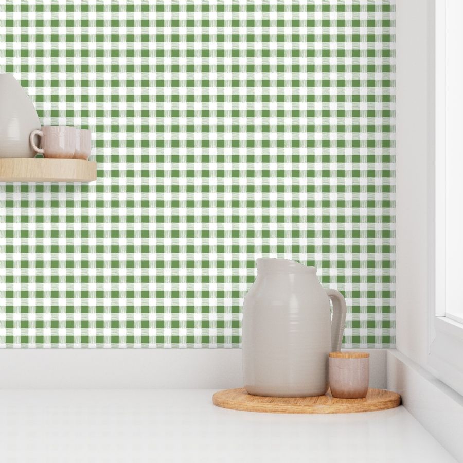 gingham-green